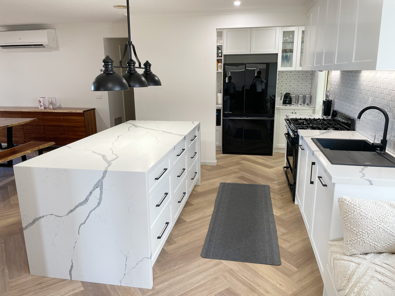 Modern Stone benchtop in a Geelong Kitchen