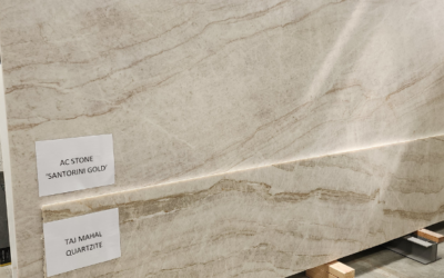 NEW! Santorini Gold. An alternative to Taj Mahal Natural Stone.