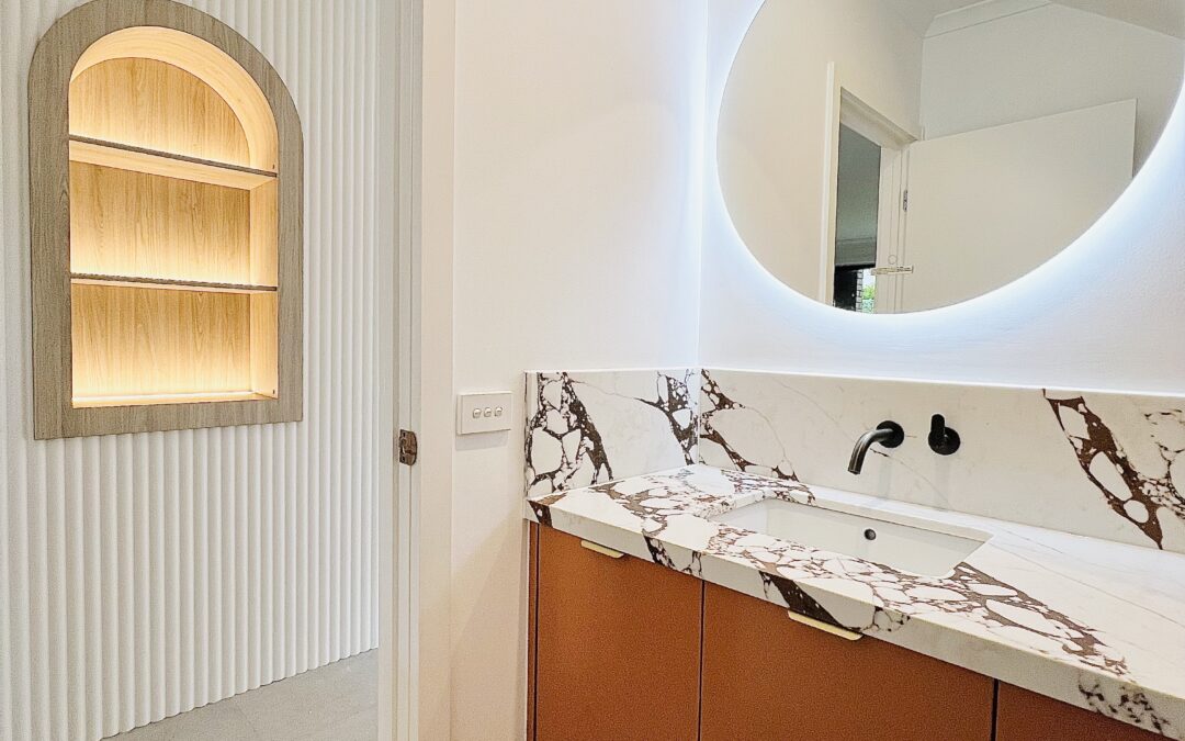 AC Stone Viola Rosse Bathroom vanity benchtop
